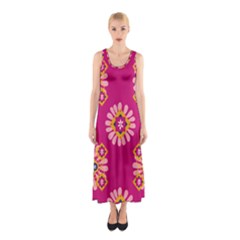 Morroco Tile Traditional Sleeveless Maxi Dress by Mariart