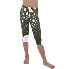 Leaf Tree Kids  Lightweight Velour Capri Leggings  by Mariart
