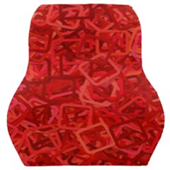 Red Pattern Technology Background Car Seat Back Cushion  by Mariart