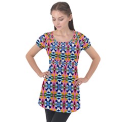 Ml 33 Puff Sleeve Tunic Top by ArtworkByPatrick