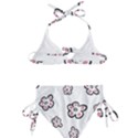 Plum Seamless Flower Kids  Classic Bikini Set View2