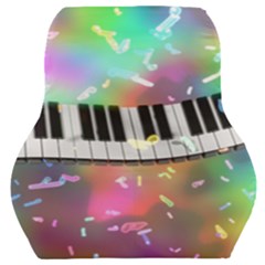 Piano Keys Music Colorful Car Seat Back Cushion  by Mariart