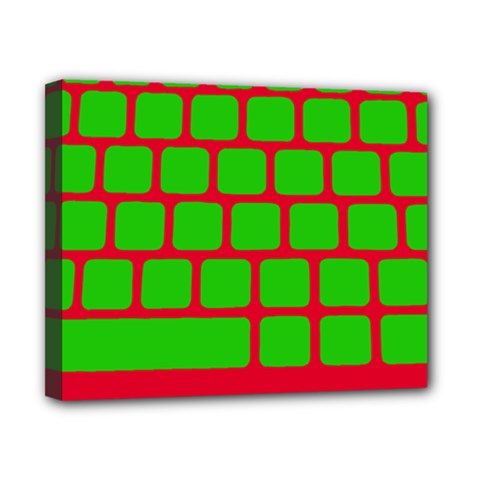 Keyboard Keys Computer Input Pc Canvas 10  X 8  (stretched) by Pakrebo