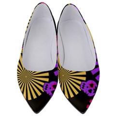 Seamless Halloween Day Of The Dead Women s Low Heels by Pakrebo