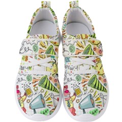 Doodle New Year Party Celebration Men s Velcro Strap Shoes by Pakrebo