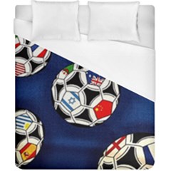 Textile Football Soccer Fabric Duvet Cover (california King Size) by Pakrebo