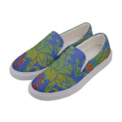 Paint Concrete Old Rough Textured Women s Canvas Slip Ons by Pakrebo