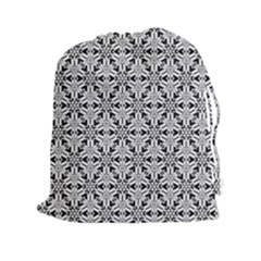 Ornamental Checkerboard Drawstring Pouch (xxl) by Mariart