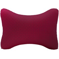 Red Black Pattern Background Seat Head Rest Cushion by Mariart