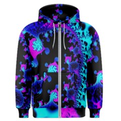 Fractal Pattern Spiral Abstract Men s Zipper Hoodie by Pakrebo