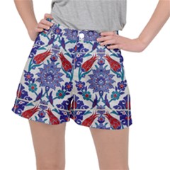 Art Artistic Ceramic Colorful Stretch Ripstop Shorts by Pakrebo