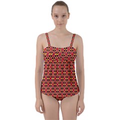 Ml 5-9 Twist Front Tankini Set by ArtworkByPatrick