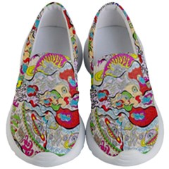 Supersonic Pyramid Protector Angels Kids  Lightweight Slip Ons by chellerayartisans