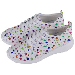 Star Random Background Scattered Men s Lightweight Sports Shoes by Pakrebo