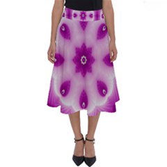 Pattern Abstract Background Art Purple Perfect Length Midi Skirt by Pakrebo