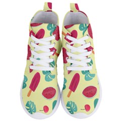 Watermelon Leaves Strawberry Women s Lightweight High Top Sneakers by Pakrebo