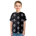 Geometric Pattern - Black Kids  Sport Mesh Tee View1