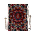 Mandala - Red & Teal Drawstring Bag (Small) View1