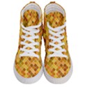 Square Pattern Diagonal Women s Hi-Top Skate Sneakers View1