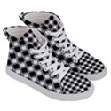 Square Diagonal Pattern Men s Hi-Top Skate Sneakers View3