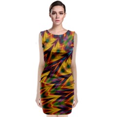 Background Abstract Texture Chevron Classic Sleeveless Midi Dress by Mariart