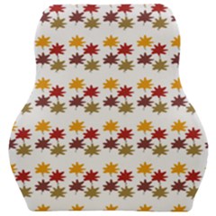 Autumn Leaves Car Seat Velour Cushion  by Mariart