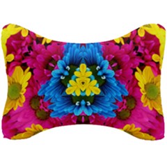 Flowers Kaleidoscope Mandala Seat Head Rest Cushion by Mariart