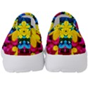 Flowers Kaleidoscope Mandala Kids  Slip On Sneakers View4
