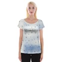 Simple Minimal Shapes Brushes Design Cap Sleeve Top View1