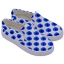 Sunflower Digital Paper Blue Kids  Canvas Slip Ons View3