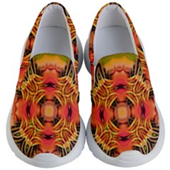 Fractals Graphic Fantasy Colorful Kids  Lightweight Slip Ons by Pakrebo