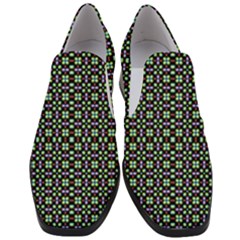 Background Image Pattern Slip On Heel Loafers by Pakrebo