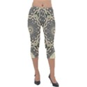 Surreal Design Graphic Pattern Lightweight Velour Capri Leggings  View1