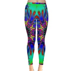 Fractal Art Pictures Digital Art Inside Out Leggings by Pakrebo