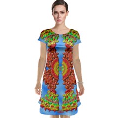Pictures Digital Art Abstract Cap Sleeve Nightdress by Pakrebo
