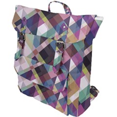 Geometric Sense Buckle Up Backpack by WensdaiAmbrose