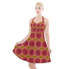 Zappwaits Retro Halter Party Swing Dress  by zappwaits