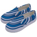 Blue Wave Surges On Kids  Canvas Slip Ons View2