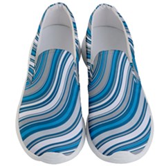 Blue Wave Surges On Men s Lightweight Slip Ons by WensdaiAmbrose