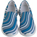 Blue Wave Surges On Kids  Lightweight Slip Ons View1