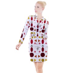 Zappwaits Collection Button Long Sleeve Dress by zappwaits