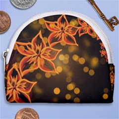 Flowers Background Bokeh Leaf Horseshoe Style Canvas Pouch by Mariart