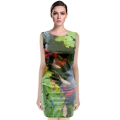 Koi Fish Pond Classic Sleeveless Midi Dress by StarvingArtisan