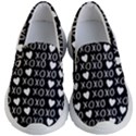 XO Valentines day pattern Kids  Lightweight Slip Ons View1