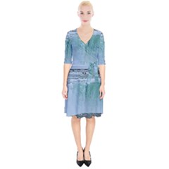 Niagara Falls Wrap Up Cocktail Dress by Riverwoman