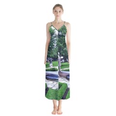 Shakespeare Garden Stratford Button Up Chiffon Maxi Dress by Riverwoman