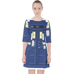 Tardis Doctor Who Time Travel Pocket Dress by Wegoenart