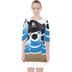 Alien One Eye Pirate Buccaneer Pocket Dress by Wegoenart