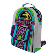 Jukebox Music Music Player Flap Pocket Backpack (large) by Wegoenart