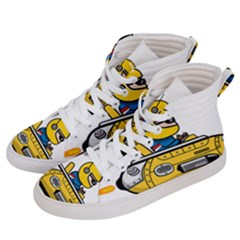 Cartoon Space Racer Galaxy Science Women s Hi-top Skate Sneakers by Wegoenart